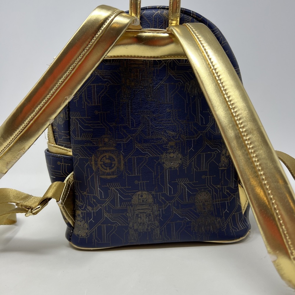 Star Wars Galaxys Edge Droid Depot Mini Backpack Disney Parks R2-D2 C-3PO Read! - Picture 4 of 13